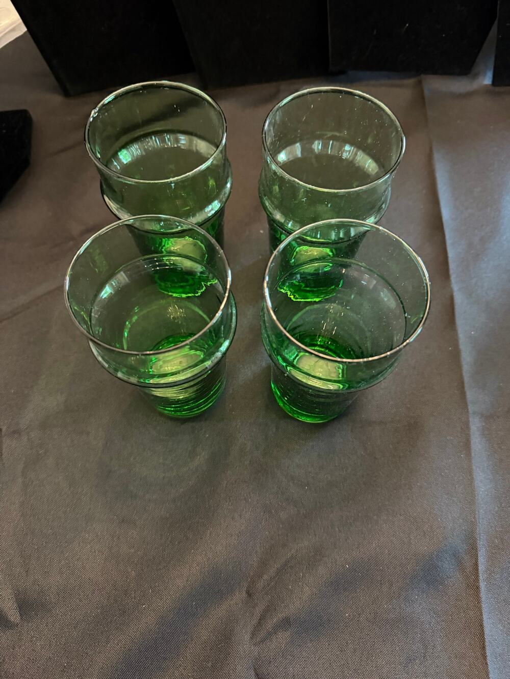 Traditional Moroccan Beldi Glass set of 4 Made for hot or cold beverages 2.75x5”